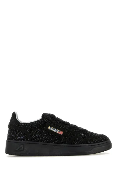 Autry Black Suede Medalist Sneakers