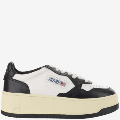 Autry Medalist Platform Leather Sneakers In Multicolor