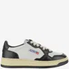 Autry Medalist Sneakers In White/black Leather In Blackwhite