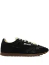 Autry Black Lace Up Sneakers In Black