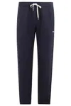 Autry Cotton Joggers With Logo In Blue
