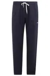 Autry Blue Cotton Joggers In Blue