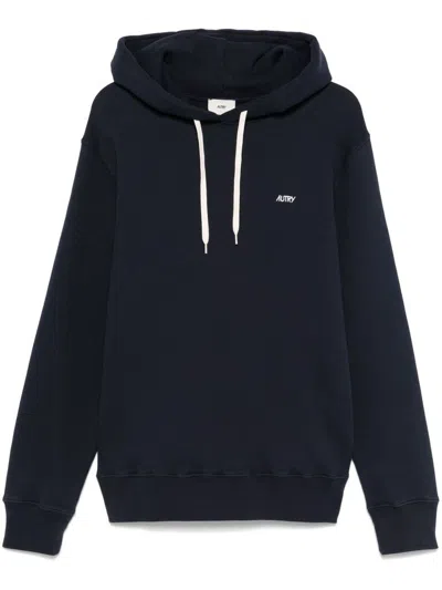 Autry Blue Hoodie With Logo