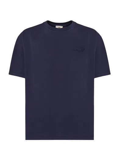 Autry Blue Loose Fit T Shirt With Logo