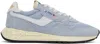 Autry Blue Reelwind Low Sneakers In Nylon/crack Wht/celb