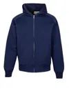 Autry Hooded Jackets With Ribbed Cuffs And Side Pockets In Blue