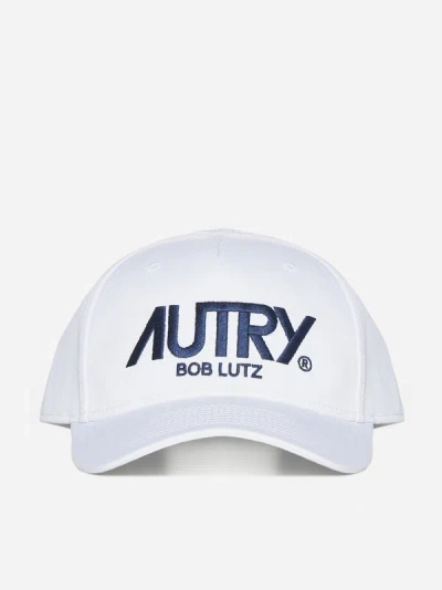 Autry Logo刺绣棒球帽 In White