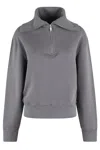 Autry Roll-neck Sweatshirt In Grey