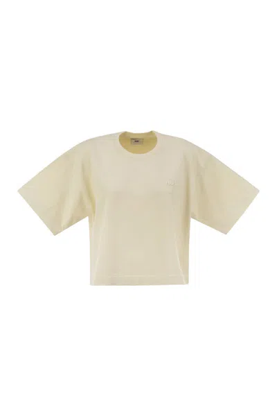 Autry Boxy T-shirt With Logo In Brown