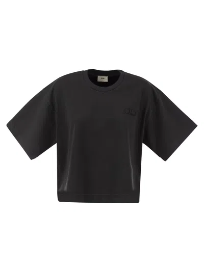 Autry Boxy T-shirt With Logo In Black