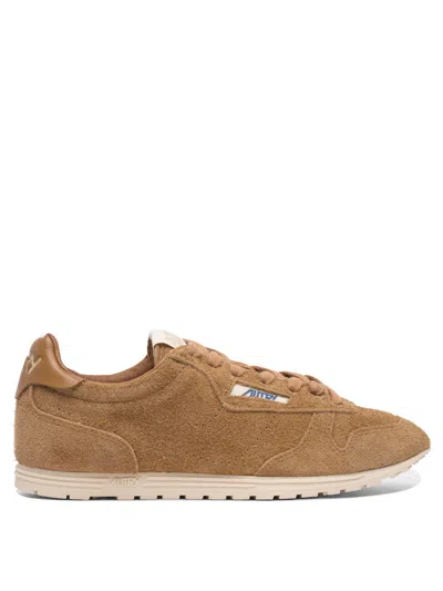 Autry Brown Cow Leather Sneakers