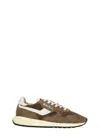 Autry Brown Leather Sneakers With Timeless Design In Brown