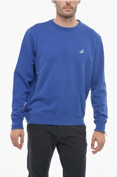 AUTRY Brushed Cotton Crewneck Sweatshirt ACADEMY