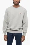 Autry Crew-neck Sweatshirt With Logo Patch In Grey