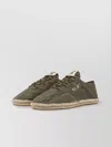 Autry Woven Jute Sole Flat Shoes With Lace-up Closure In Multi
