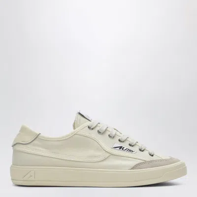 Autry Windscape Canvas And Suede Low-top Sneakers In White