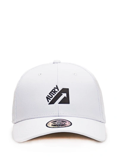 Autry Cap With Logo In White