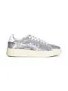 Autry Capsule Silver Sequin Dallas Low Sneakers In Multi