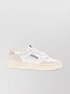 Autry Champion Leather Low-top Sneakers With Rubber Sole In Neutral