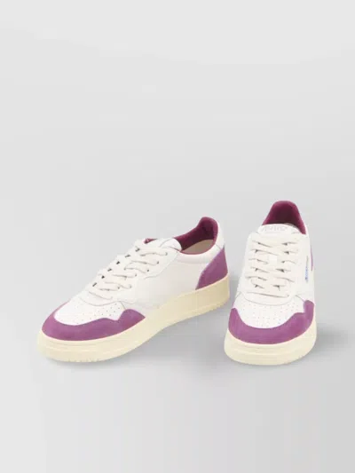 Autry Champion Leather Sneakers With Perforated Toe
