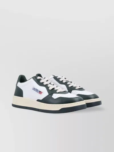 AUTRY CHAMPION LEATHER SNEAKERS WITH PERFORATED TOEBOX