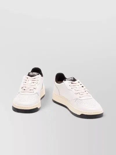 Autry Champion Sneakers Featuring Perforated Detailing In White
