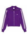 Autry Knitted Track Jacket Stripe Detailing In White