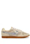 Autry Beige Windspin Perforated Suede Sneakers In Multi