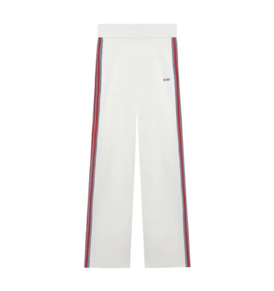 Autry Chic Regular Fit Jogger Pants With Side Slits In White