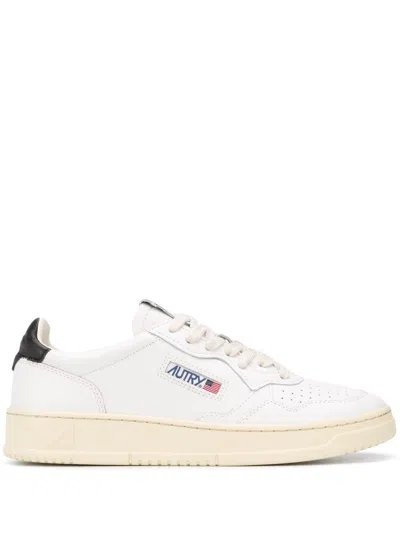 Autry Classic High-top Sneakers With Perforated Toe For Enhanced Breathability In White