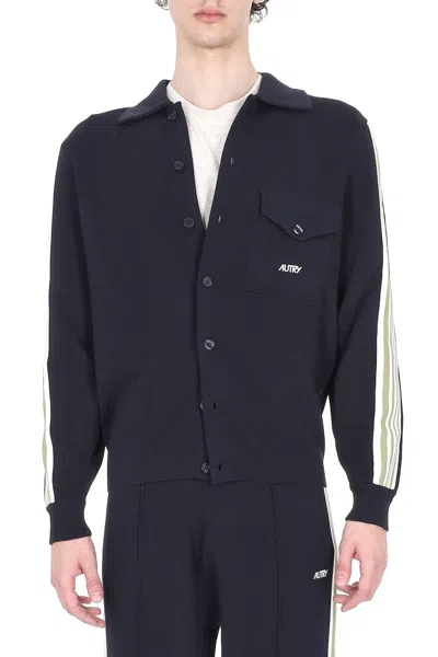 Autry Classic Knit Sweater For Men In Black