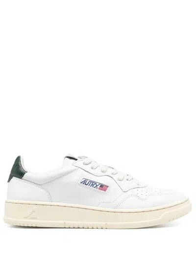Autry Classic Low-top Sneakers With Breathable Perforations In White