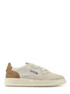 Autry Classic Low-top Sneakers With Perforated Detailing In Neutral