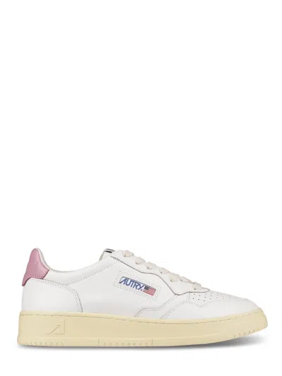 Autry Classic Low-top Sneakers With Perforated Detailing In White