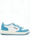 Autry Classic Low-top Sneakers With Smooth Leather Panels In Blue