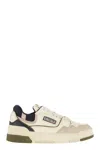 Autry Low Top Sneakers Leather Accents In Neutral