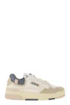 Autry Clc Low Sneakers In White/pink/grey