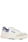 Autry Sneakers Clc Low Leather And Suede Color White And Peach Whip In Multi