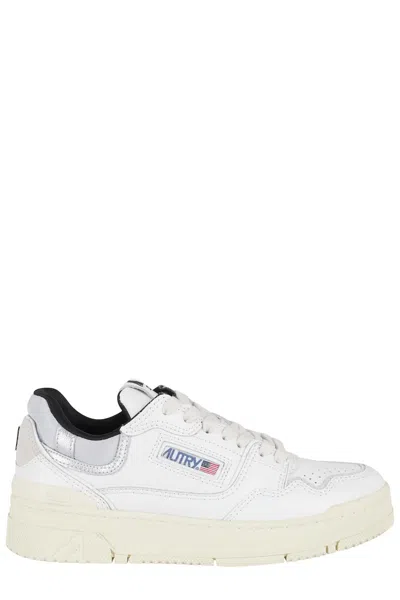 AUTRY AUTRY CLC CLASSIC WHITE LEATHER LOW-TOP SNEAKERS