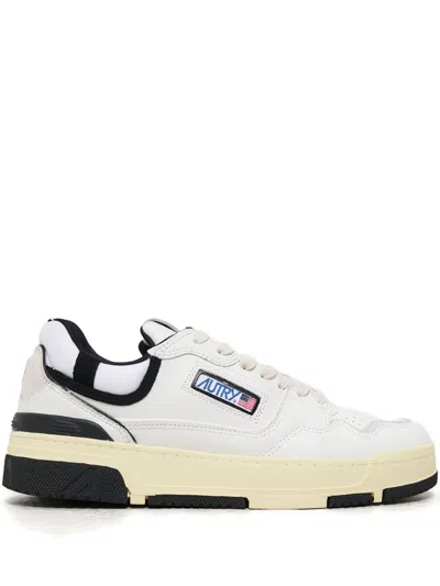 Autry Clc Lace-up Sneakers In White