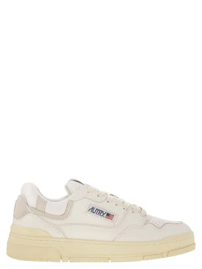 Autry Clc Leather Sneakers In White