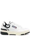 Autry Clc Low Suede-trimmed Leather Sneakers In White