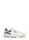 Autry Clc Leather Trainers In White/green