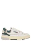Autry Clc Leather Trainers In White/green