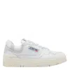 Autry White Sneakers With Smooth And Suede Textures In White