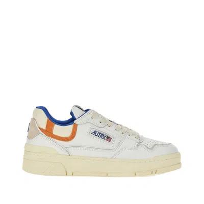Autry Clc Low Leather Sneakers In White