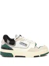 Autry Low Top Suede Sneakers With Contrast Panels In White