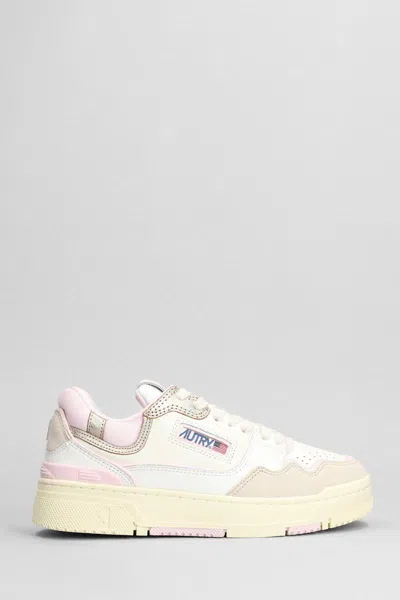 Autry Clc Low Sneakers In Nude & Neutrals