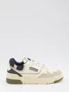 Autry Low Top Sneakers Leather Accents In Neutral