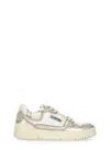 Autry Clc Low Sneakers In White Suede And Leather In White